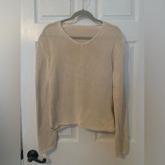 Small Dirocco - Neutral Cream Color Sweater - Size Small - 100% Baumwolle - Picture 1 of 6